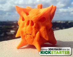 Gankra Skull Charm – Kickstarter Promotion For 3DKitbash.com 3D Printer Model