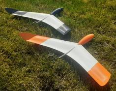 Stinger V2 – Rubber Band Launched Free Flight Glider 3D Printer Model