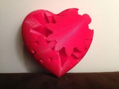 Heart Gears In Separate Files 3D Printer Model