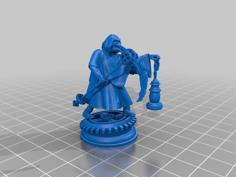 Plague Doctor Steam Punk With Scythe 3D Printer Model