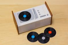 Multi-Color Record Player & Records 3D Printer Model