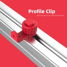 Profile Clip 3D Printer Model