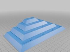 Pyramid Poker Chip Holder Display 3D Printer Model