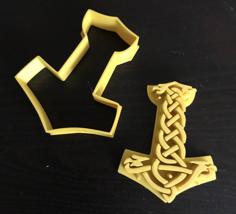 Cookie Cutter Mjolnir 3D Printer Model