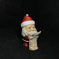 Santa Claus With Wish List 3D Printer Model