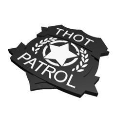 Thot Patrol Badge 3D Printer Model