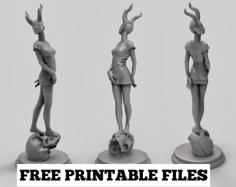 Devil Girl 3D Printer Model