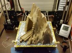 Wood Train Montains Tunnel ( Low Poly ) Mountain . Brio / Ikea Tunel 3D Printer Model