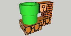 Super Mario Can Stein 3D Printer Model