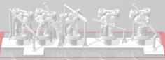 Galactic Crusaders – Plate Armour – Daybreak Strikers – 6-8mm 3D Printer Model