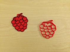 Simple Raspberry Keychain 3D Printer Model