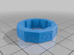 Number Ring With Shallow Numbers (for Painting) 3D Printer Model