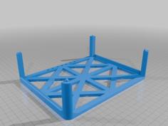 Stackable Mini Network Rack, No Extra Hardware Needed 3D Printer Model