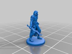 Humanoid Cultist Miniature 4 3D Printer Model