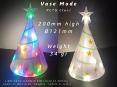 Christmas Tree (vase Mode) With Decorative Inlay 3D Printer Model