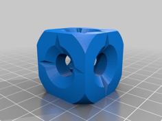 Hollow D6 Dice 3D Printer Model