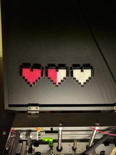 The Legend Of Zelda Heart Container Magnets 3D Printer Model