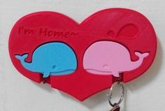 Couple Keychain Holder – Whale 3D Printer Model