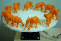 Walking Elephant 3D Zoetrope 3D Printer Model