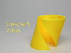 Crescent Vase 3D Printer Model