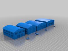 Hangars & Workshop – Air Force Base 3D Printer Model