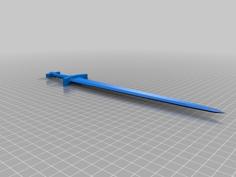 Skyrim Iron Sword 3D Printer Model