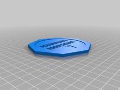 Alcoholics Anonymous Beer Coaster 3D Printer Model