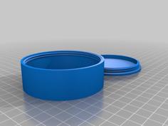 Round Screw Top Enclosure 3D Printer Model