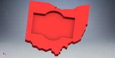 State Of Ohio Business Card Holder 3D Printer Model