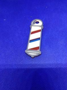 Barbershop Keychain-4 Color 3D Printer Model