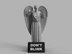 Doctor Who – Weeping Angel With Illuminating Base 3D Printer Model