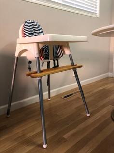 Adjustable Footrest For Ikea Antilop High Chair 3D Printer Model