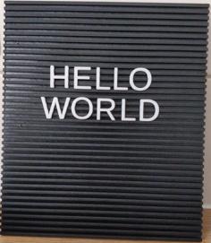 Letter Board (Customisable) 3D Printer Model