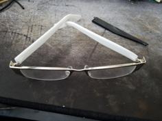 Glasses Thin Temples Replacement (Earpiece) 3D Printer Model