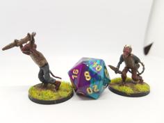 Kobolds For 28mm Tabletop Gaming 3D Printer Model