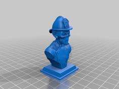 Zombie Firefighter 3D Printer Model