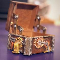 Steam Punk Hinge Box 3D Printer Model