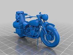 Bitume/Gaslands Motorbike Rats Chopper Post-apocalyptic 3D Printer Model