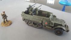 M16 / M17 Motor Gun Carriage Half Track 28mm 3D Printer Model