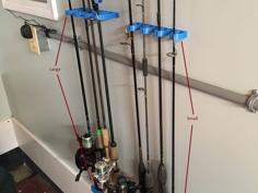 Fishing Rod Holder / Rack 3D Printer Model