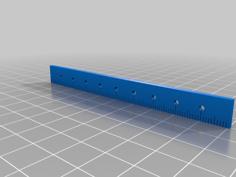 10 Cm Ruler 3D Printer Model