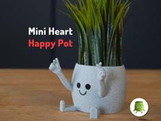 Mini Heart Happy Pot 3D Printer Model