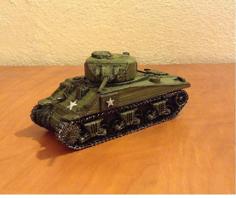 Tank Sherman Scale 28 Mm 3D Printer Model