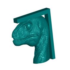 Velociraptor Shelf Brackets (Nuclear Tape Mount) 3D Printer Model