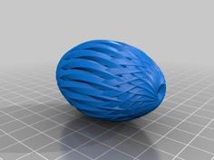 Hollow Carved Egg 3D Printer Model