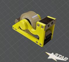 Klebebandabroller / Tixo-Abroller / Tape Dispenser 3D Printer Model