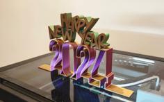 Happy New Year 2024 3D Printer Model