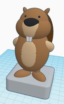 Biber Pokal Beaver Trophy 3D Printer Model