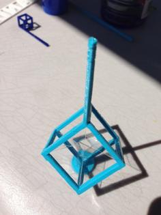 Cube Bubble Wand 3D Printer Model