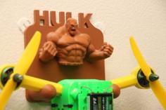 T4 Mini Quadcopter Wall Mount – HULK 3D Printer Model